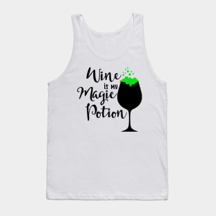 Wine Is My Magic Potion funny Halloween drinking party Shirt Tank Top